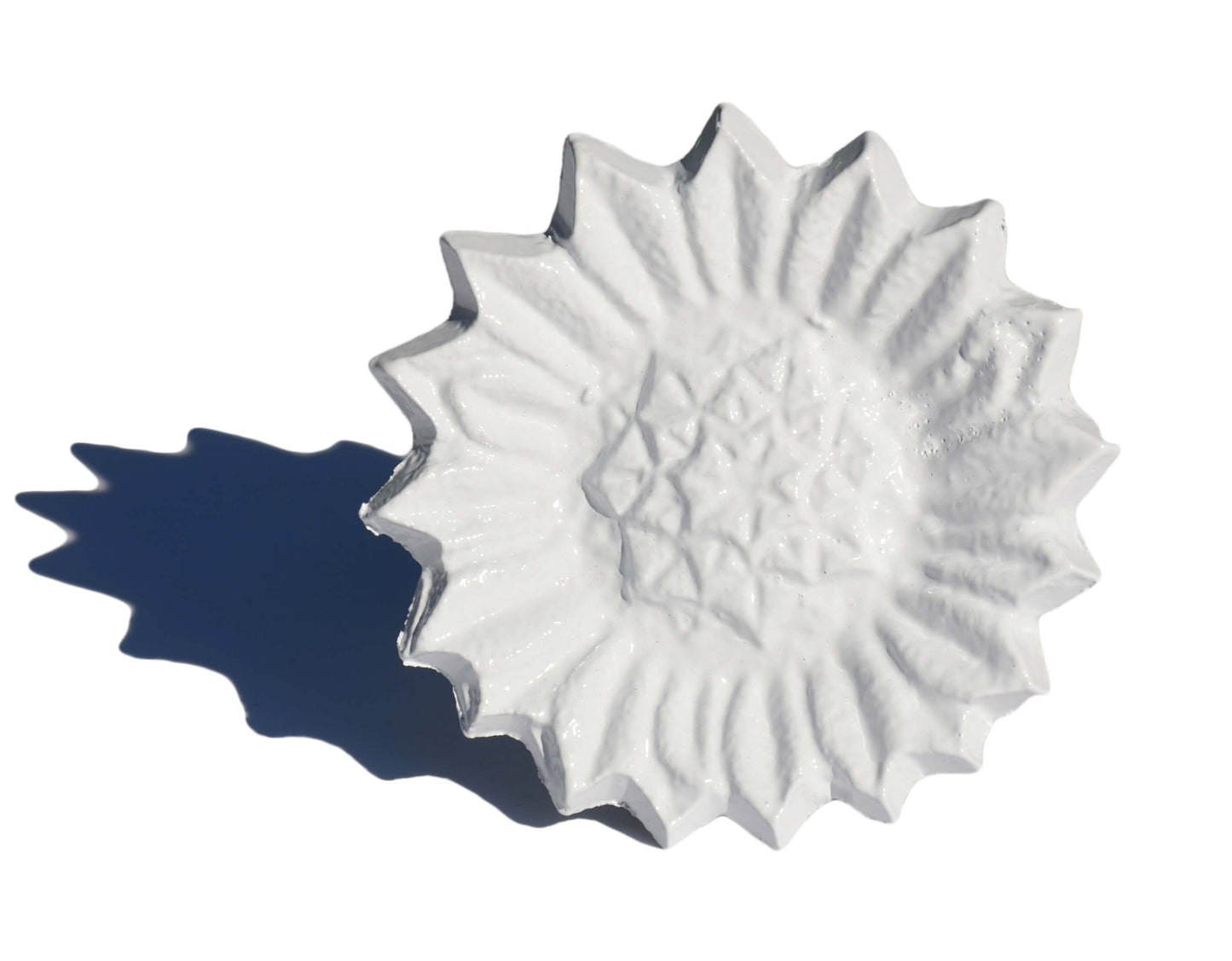 Vibhsa Anneaux de Serviette Tournesol Blanc Lot de 4