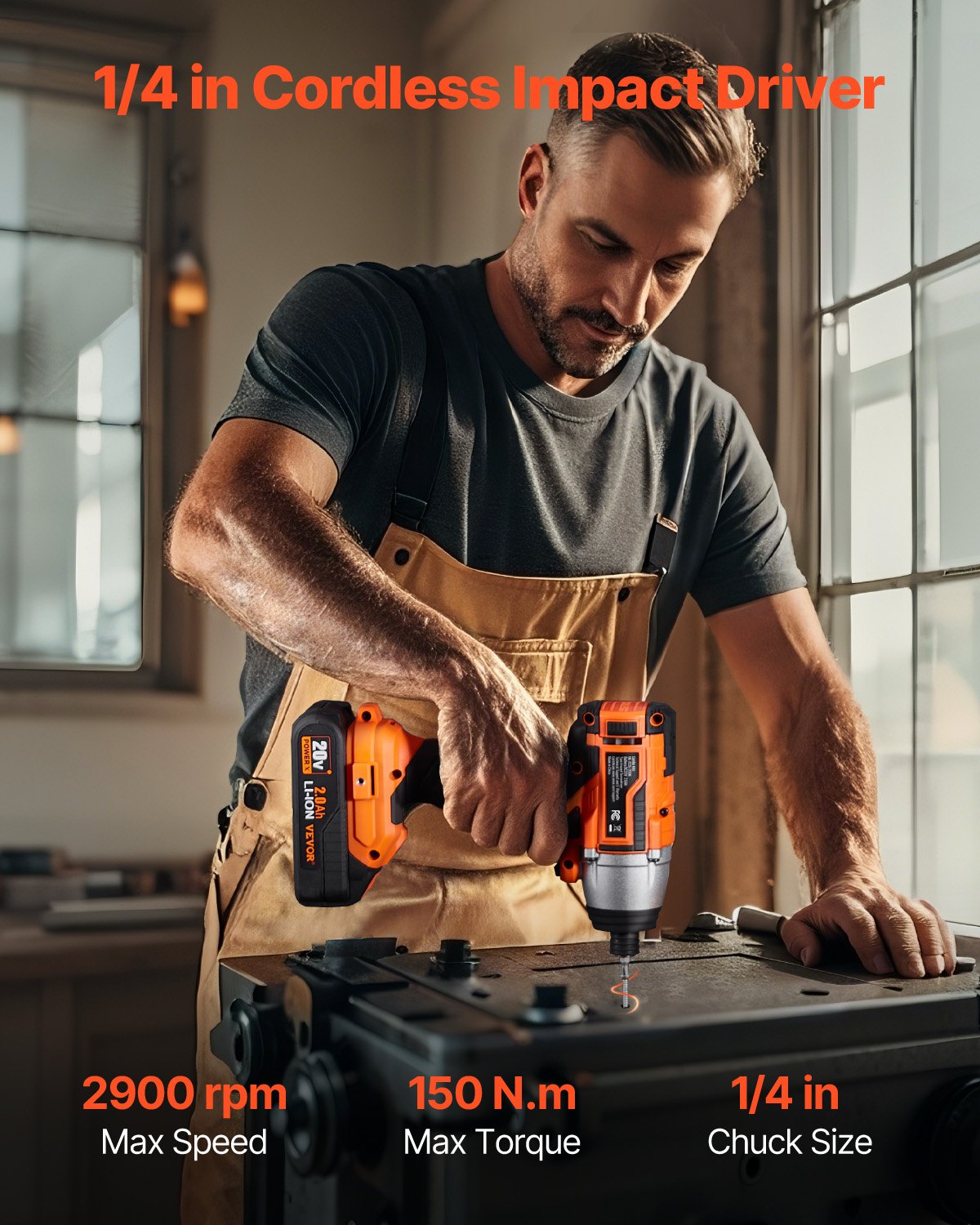 Tool Combo Kit Max 20V Cordless 2-Tool Power Combo Kit With 2.0 Ah Batteries