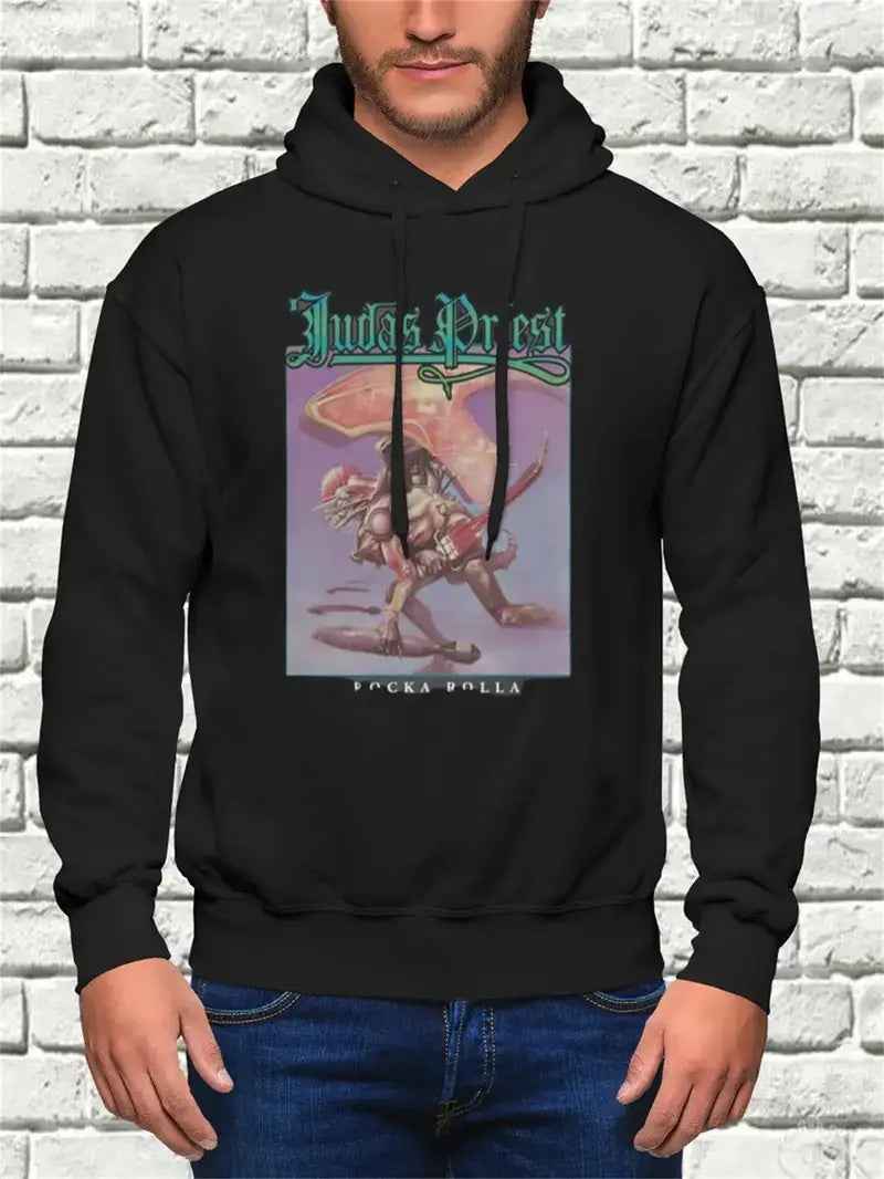 Men's Hoodie - Sporty Pullover Hooded Sweatshirt