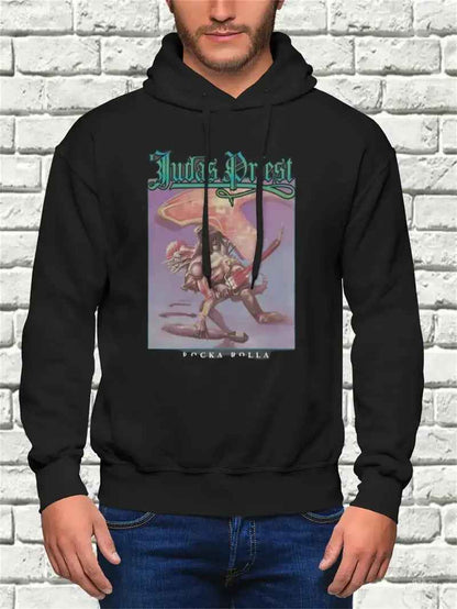 Men's Hoodie - Sporty Pullover Hooded Sweatshirt