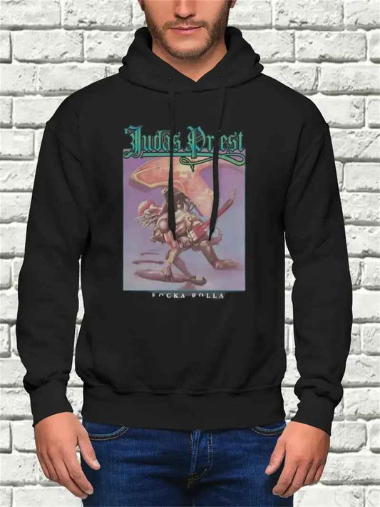 Men's Hoodie - Sporty Pullover Hooded Sweatshirt