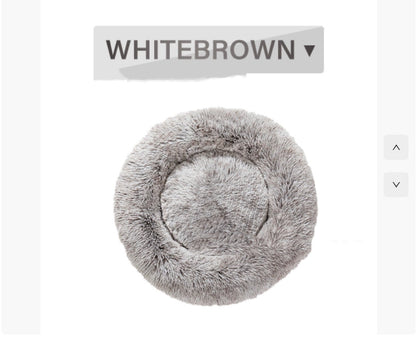 Round Long Hairy Autumn And Winter Nest Pad Cat Mattress - DropOnline.co