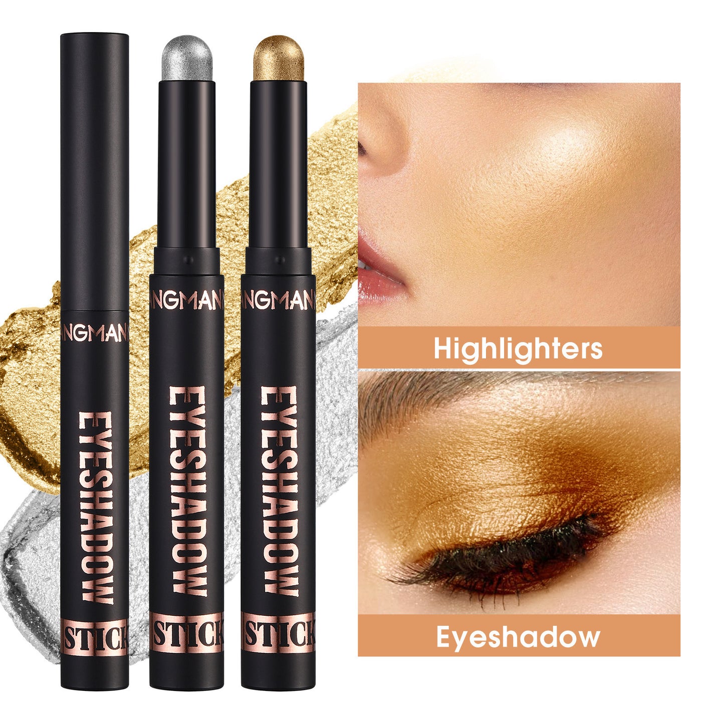 Shimmer Eyeshadow Stick - Easy-Apply Glitter Eyeshadow Stick 24 Shades Available