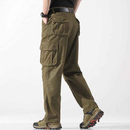 Men's Spring Three-dimensional Pocket Straight-leg Trousers Outdoor