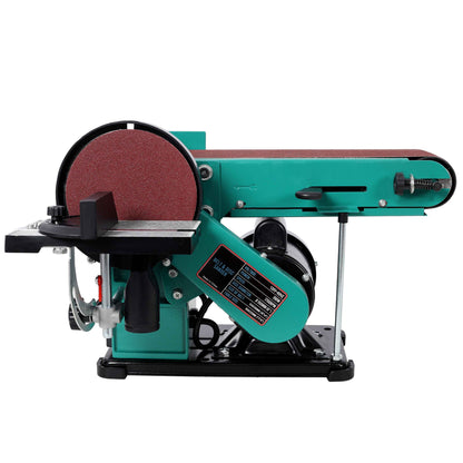 4 X 36 Belt Sander 6 Disc Polisher Grinder Sanders,120V 60Hz.Green Color