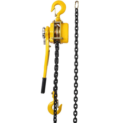 Lever Chain Hoist 1 1 2 Ton 3300LBS Capacity 10 FT Chain Come Along With Heavy Duty Hooks Ratchet Lever Chain Block Hoist Lift Puller