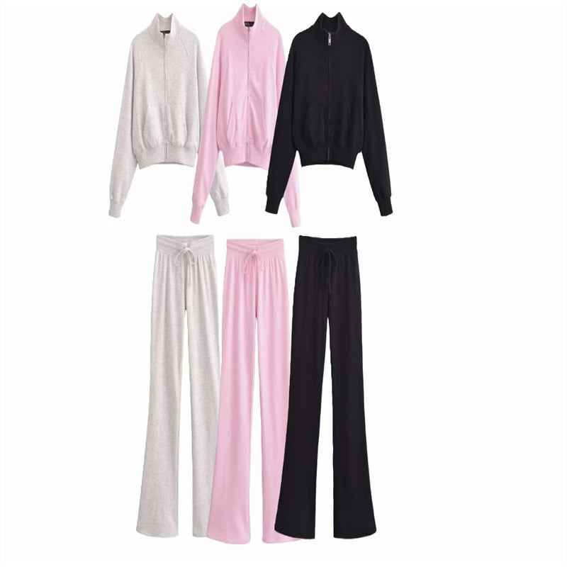 Multicolor Cotton Bell-bottom Pants Cute Girl