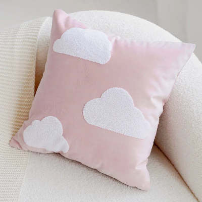 Cream Colored Cute Girl Headboard Pillowcase Cushion