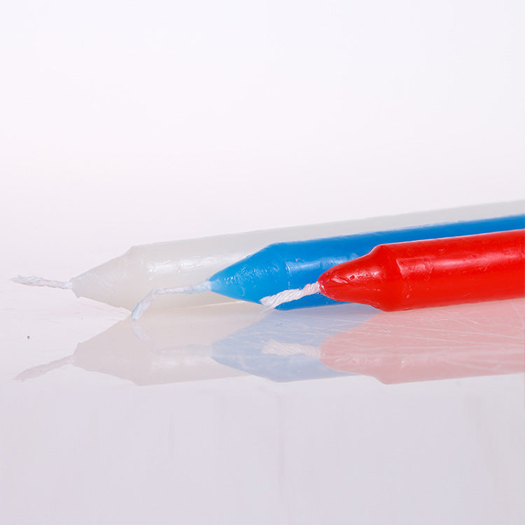Three Red, White And Blue Low-temperature Unironed Candles