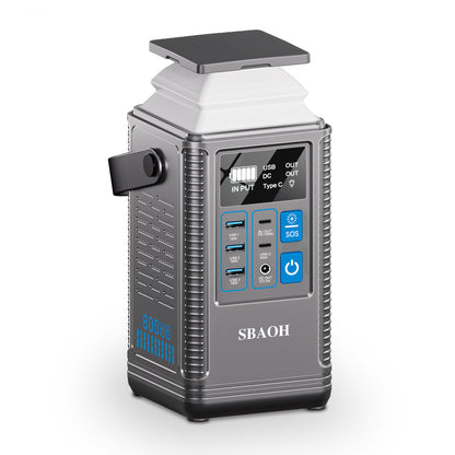 Camping Power Station 296Wh Power Bank 80000mAh Lithium Battery Outdoor Solar Generator USB Port Supply - DropOnline.co