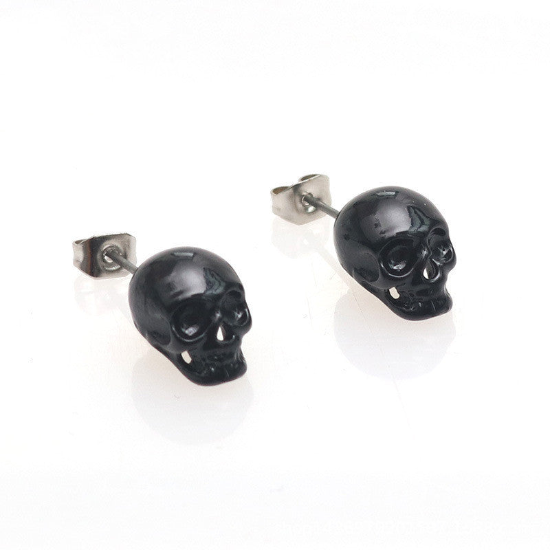 Retro Skull Earrings - Personality Halloween Drop Earrings