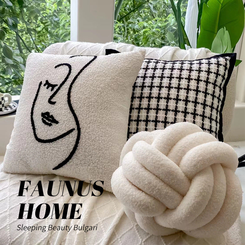 Plush Sofa Cushion Pillow - Ultra-Soft Decorative Throw Pillow