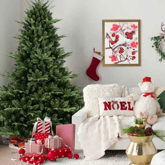 PE/PVC Christmas Tree Green - Premium Mixed Material Holiday Tree - DropOnline.co