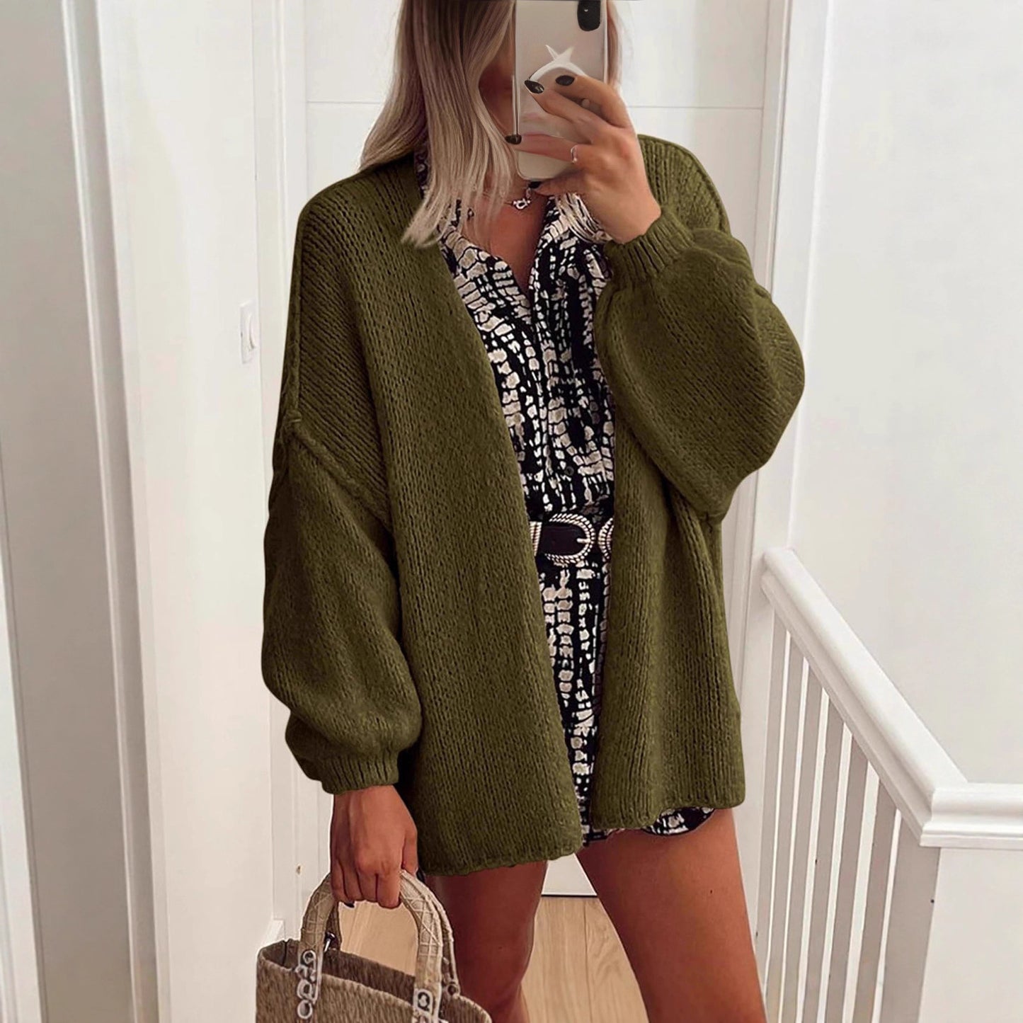 Loose Knitted Cardigan for Women