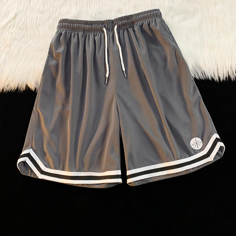 Men's Basketball Sports Shorts - Quick-Drying Ice Silk Design