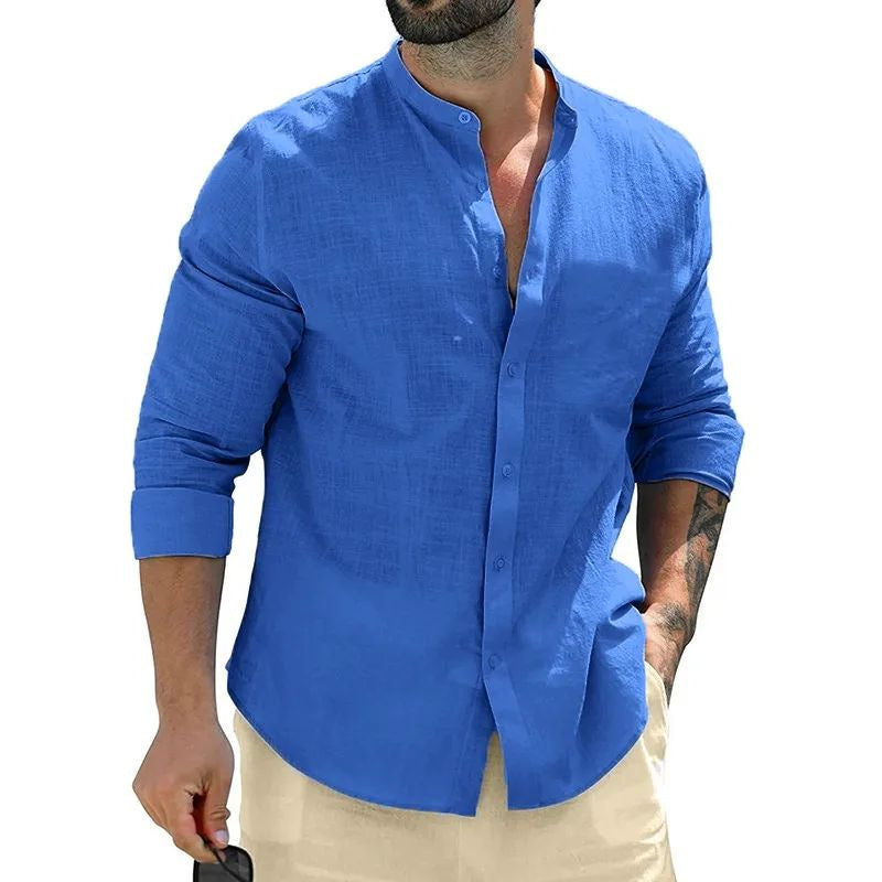 Men's Autumn Long Sleeve Cotton Business Shirt - Professional Dress Shirt