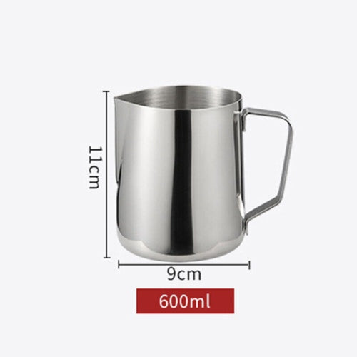 Stainless Steel Milk Frothing Pitcher - 600ml Professional Barista Latte Jug
