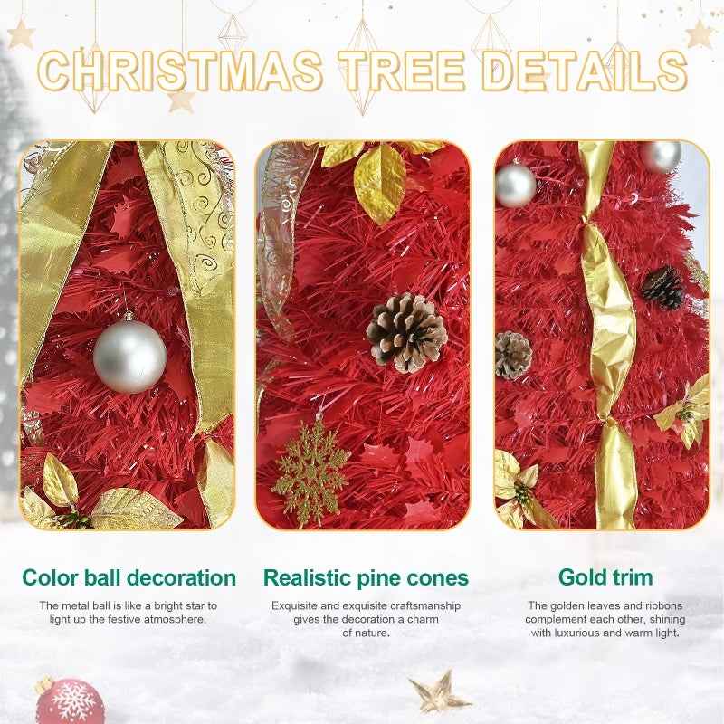 6ft Christmas Tree - Classic Holiday Decoration