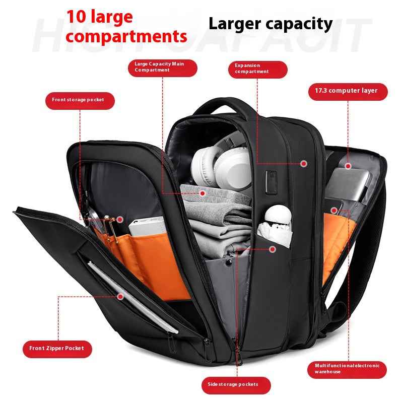 Men's Simplicity Daily Commuter Waterproof Business Computer Bag