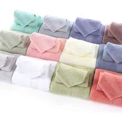 Long-staple Cotton Three-piece Set Towels Square Scarf Jacquard Absorbent Face Towel