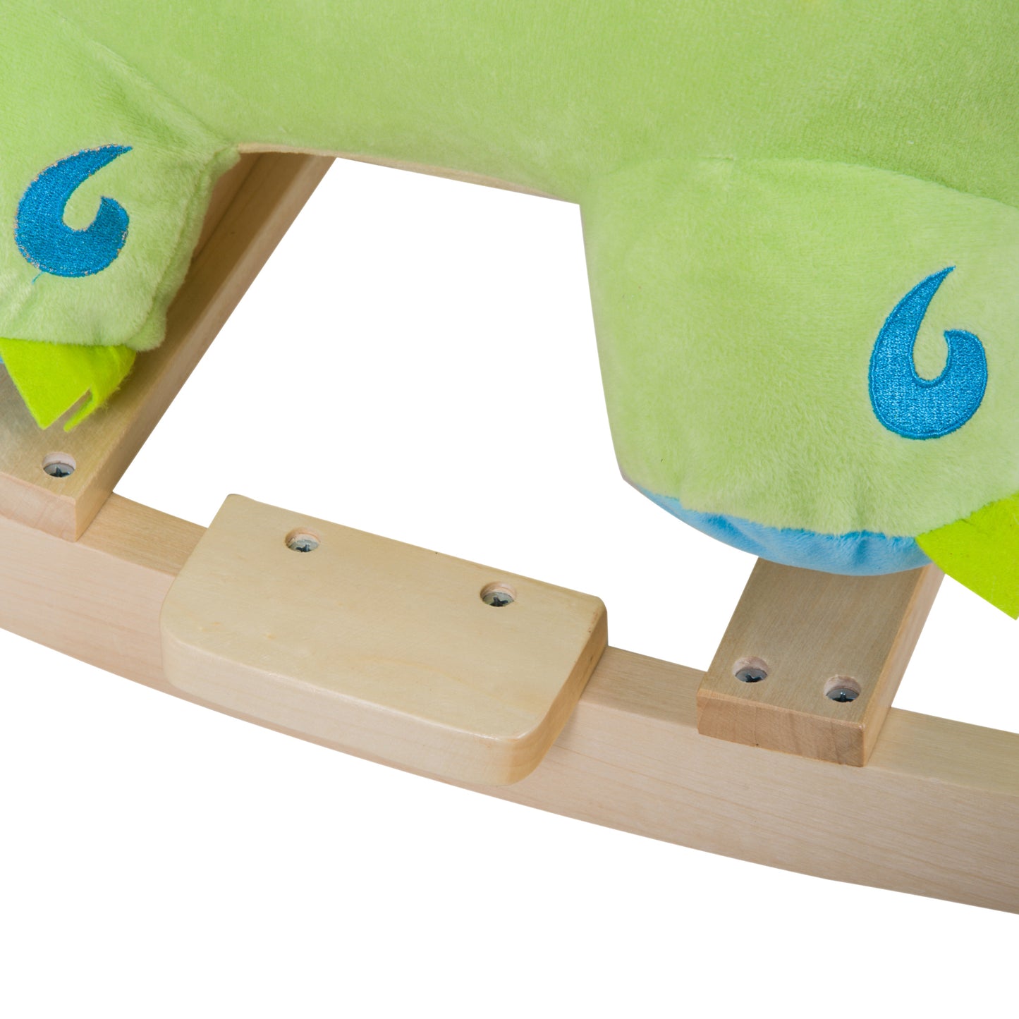 Kids Plush Ride-On Rocking Horse Toy Dinosaur Ride on Rocker with Realistic Sounds