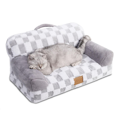 Limited Offer Eco-Friendly Calming Cozy Removable Cover Machine Washable Non-Slip Pet Couch Bed With Orthopedic Support - DropOnline.co