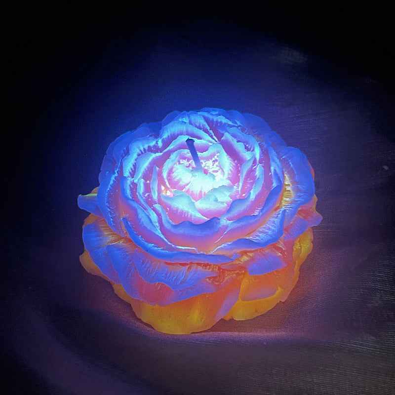 Peony Flower Luminous Fluorescence Low Temperature Candles