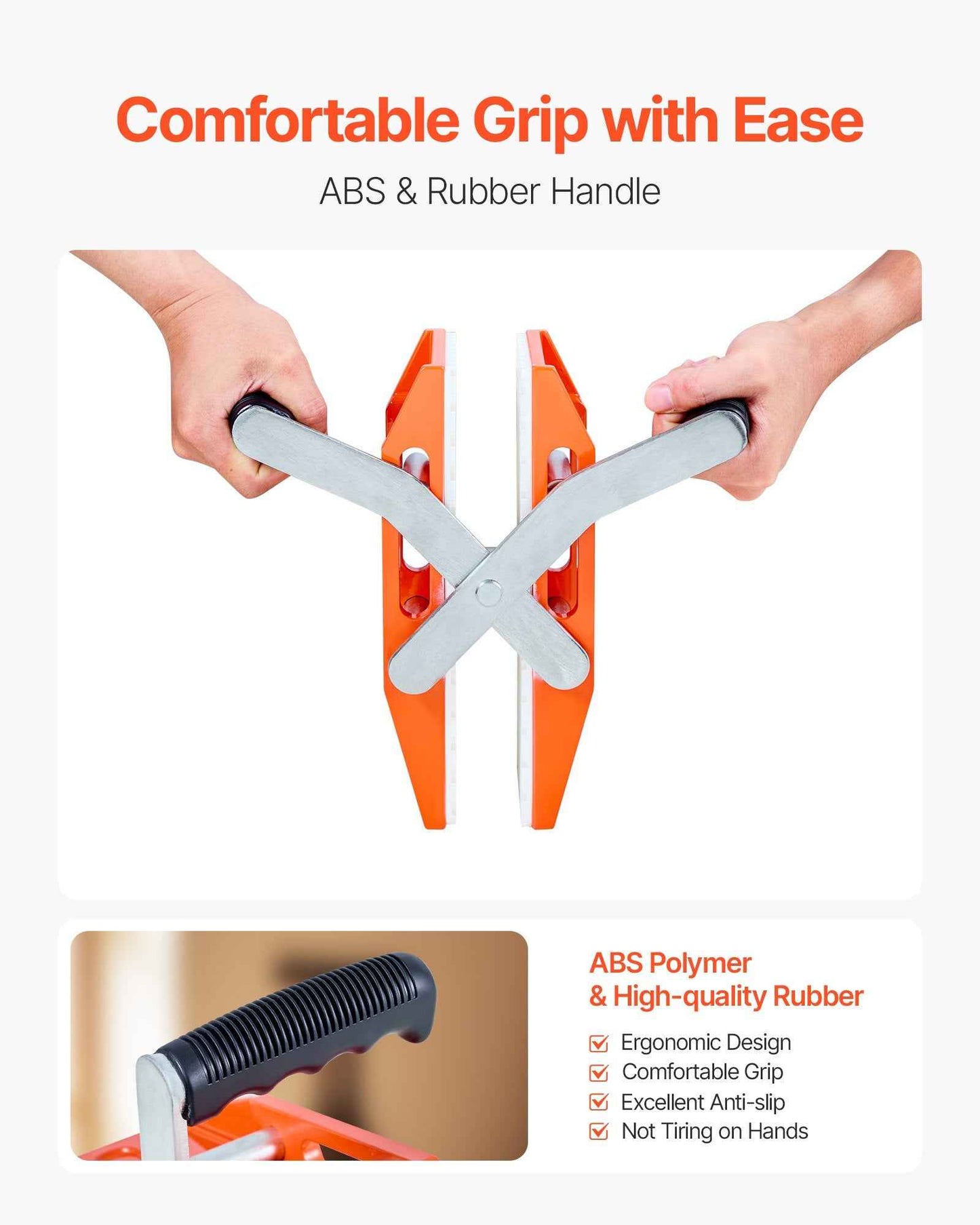 Double Handed Stone Carrying Clamps 660 Lbs Granite Panel Carriers