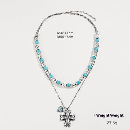 Semi-precious Stone Beaded Twin Earrings For Women - DropOnline.co