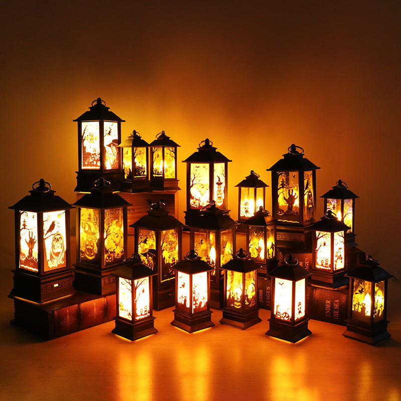 Halloween Simulation Flame Lanterns - Pumpkin Design