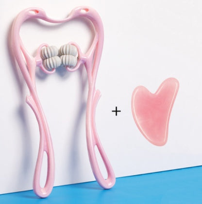 Multifunctional Manual Six-wheel Neck Massager Massage Relieve Roller Massage Tool - DropOnline.co