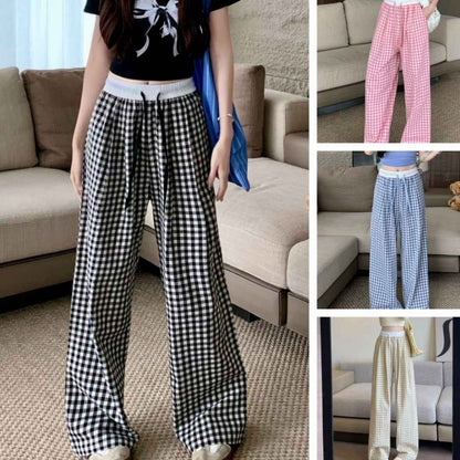 Women's Thin High-Waist Drape Straight Versatile Casual Pants