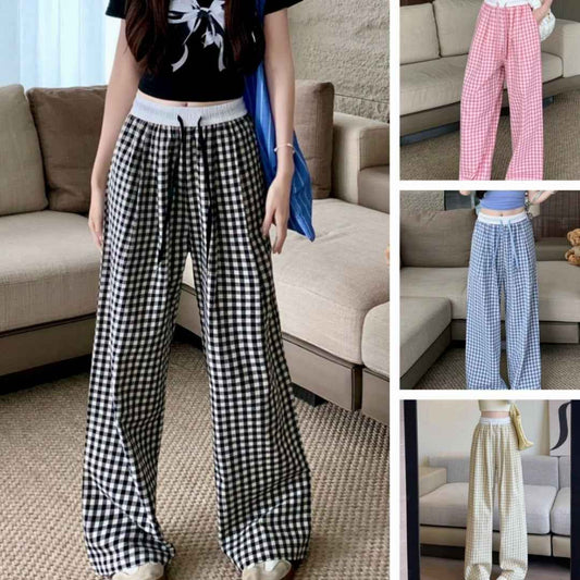Women's Thin High-Waist Drape Straight Versatile Casual Pants