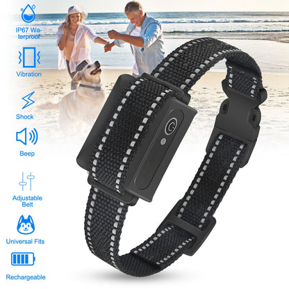 Train Collar OR Receiver Only Options - 3280FT Dog Training Collar IP67 Waterproof Pet Beep Vibration Electric Shock Collar 3 Channels Rechargeable Transmitter Receiver Trainer With Flashlight - DropOnline.co