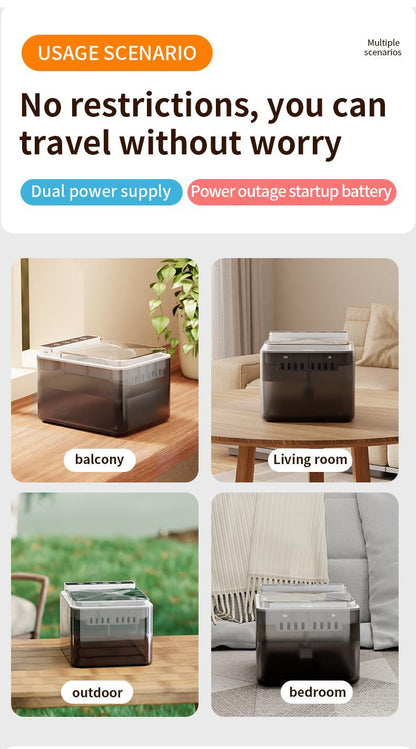 Wireless Charging Battery Driven 304 Stainless Steel Cat Automatic Induction Pet Water Fountain - DropOnline.co