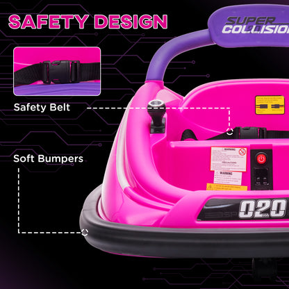 12V Kids Bumper Car Twins Motor with Parent Remote Control