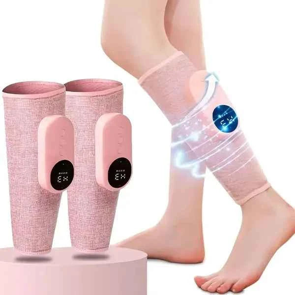 Leg Massager Leg Compression Massager For Circulation And Swelling, 3 Modes And 3 Intensities Leg Massager With Heat And Air Compression To Relieve Leg Tiredness And Leg Pain.