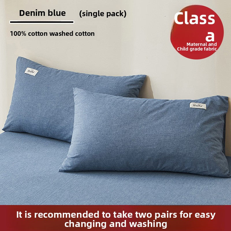 Pure Cotton Pillowcase - Premium Natural Fiber Pillow Cover