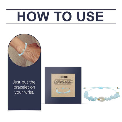 Aquamarine Crystal Fragment Bracelet Simple Portable Fresh Sea Blue Shell Bracelet With 100 Accessories