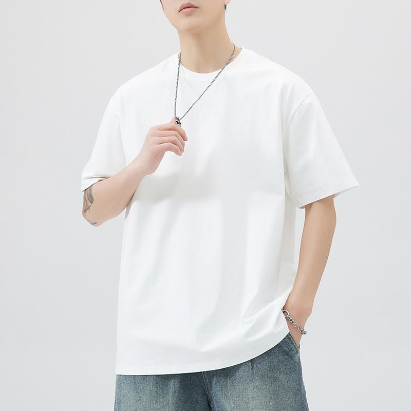 Men's Pure Cotton Short Sleeve T-Shirt - Premium Basic Tee