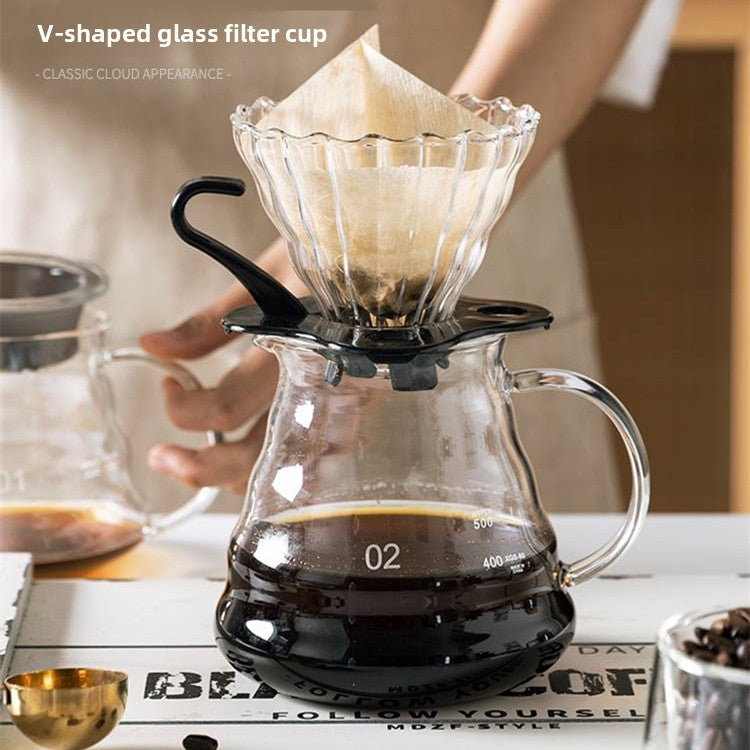 High borosilicate glass coffee pot