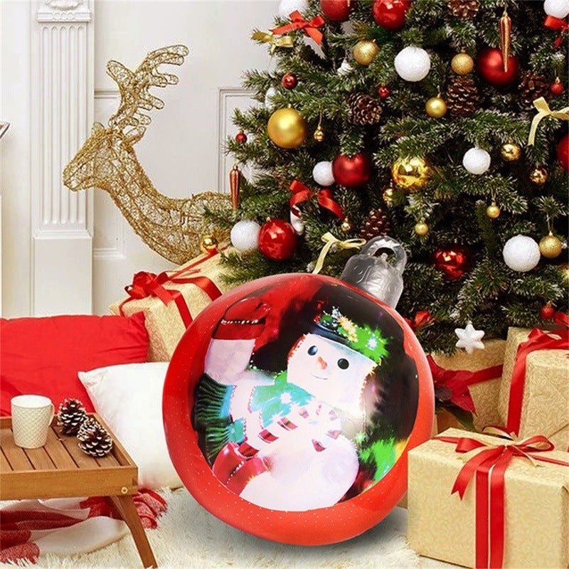 Giant Inflatable Christmas Ball 60cm - PVC Outdoor Ornament Decoration for Tree & Yard