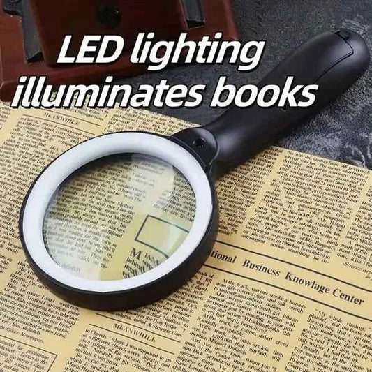 The Handheld Magnifying Glass With Light Is Suitable For Reading Books And Newspapers, Repairing Instruments, Observing Insects, And Is Also An Ideal Gift For Others.