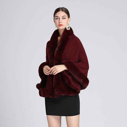 Shawl Cape Knitted Cardigan Coat For Women