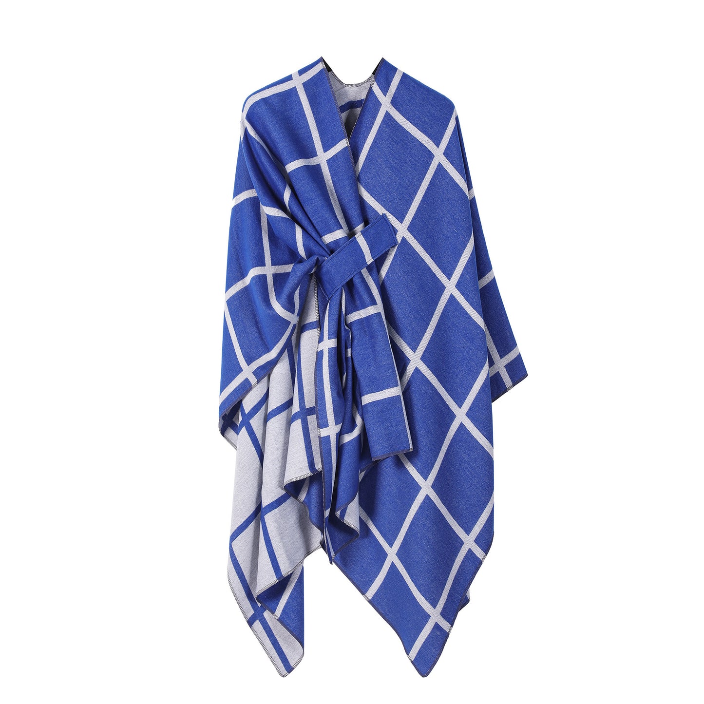 Women's Fashion Gingham Check Warm Scarf - Classic Plaid Winter Wrap