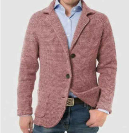 Casual Long Sleeve Solid Color Knitted Coat