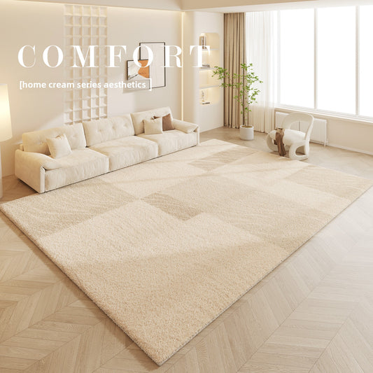 Luxury Cream Style Polyester Carpet - Cashmere-Soft Living Room Rug