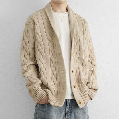 New Casual Versatile Retro Trendy Long-sleeve Cardigan Sweater