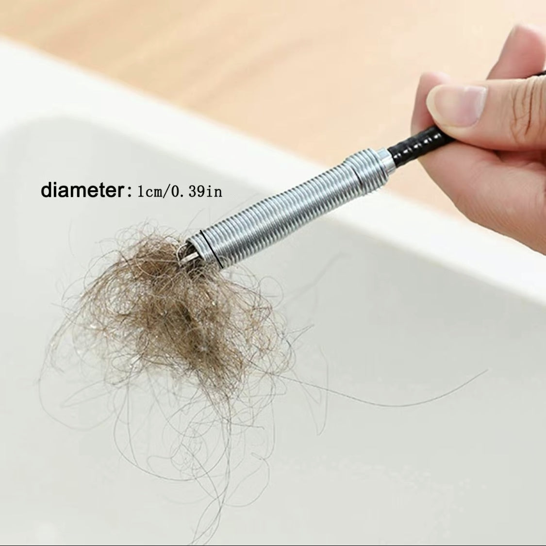 Drain Snake, 63in 33in Drain Clog Remover, 60cm 160cm Spring Pipe Dredging Tools, Drain Cleaner Sticks Clog Remover Cleaning Tools, Gutter Cleaning Tools Drain Cleaner For Toilet Sewer Shower Kitchen