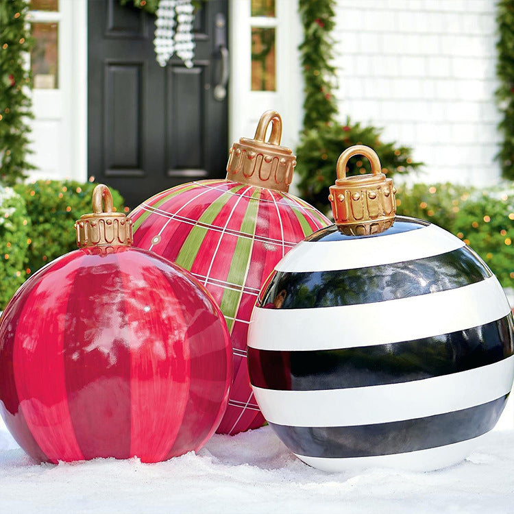 Giant Inflatable Christmas Ball 60cm - PVC Outdoor Ornament Decoration for Tree & Yard